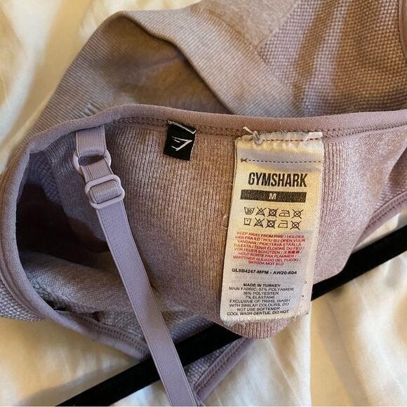 Gymshark light purple high neck low back sports bra - Picture 3 of 5